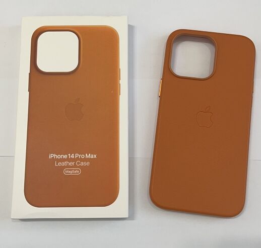 Чохол Leather Case Apple Iphone 14 ProMax MagSafe Ink