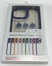 Чехол Metal Stand Case Apple Iphone 12 ProMax Blue 3