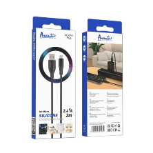 USB Cable Avantis AC-87m Plus  Silicone Micro 2m Black