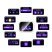 Беспроводные наушники HOCO EW79 Bright true wireless ANC touch screen, белый