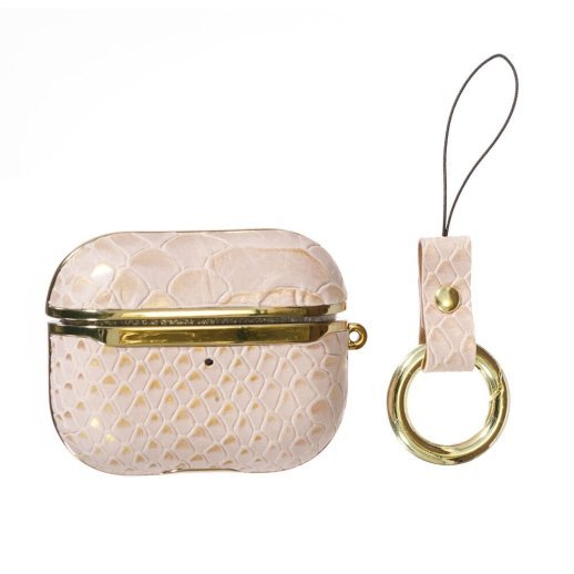 Чехол Onegif Leather Snake для AirPods Pro Pink