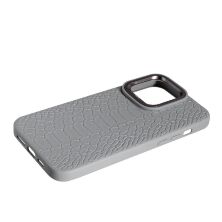 Накладка Kajsa Leather Case Snake для Apple iPhone 15 Pro Grey