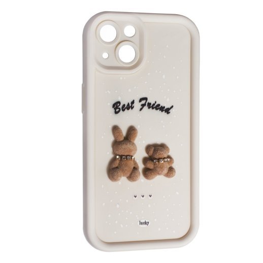 Силікон Best Friend для Apple iPhone 15 Milk