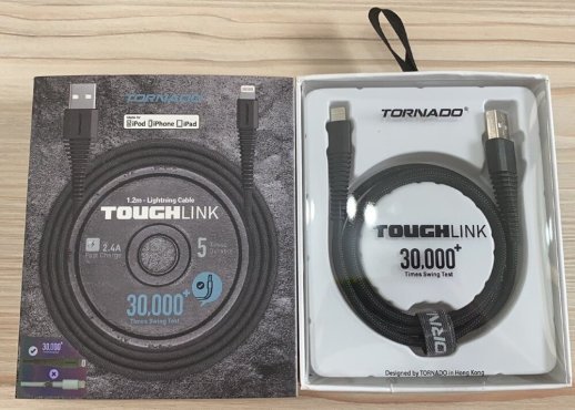 USB Cable TORNADO Touch Link Lighting 1.2m Black