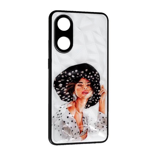 Накладка Prisma Ladies New для Oppo Reno 8T Girl in a hat