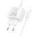 Мережевий зарядний пристрій HOCO CS54A TYPE-C PD 20W / USB QC 3.0 + кабель TYPE-C - LIGHTNING, білий