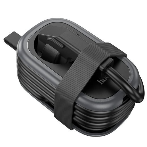 Мережевий подовжувач Hoco NS7 PD 20W 2*USB + Type-C + Розетка, 1.00 метр, чорний