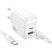 Мережевий зарядний пристрій BOROFONE BAS44A TYPE-C PD 20W / USB QC3.0 + кабель TYPE-C - TYPE-C, білий