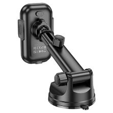 Автомобільний тримач HOCO HW5 бездротова зарядка чорний