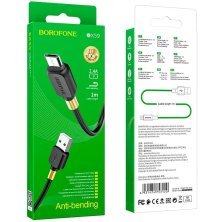 USB кабель BOROFONE BX59 silicone USB - micro USB, чорний
