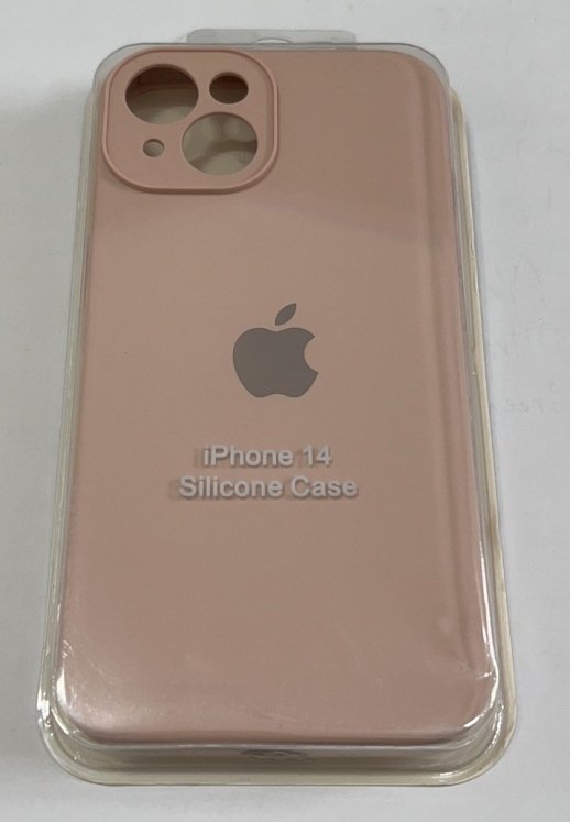 Чохол Silicone Case Copy Apple iPhone 14 Square Pink Sand, 04