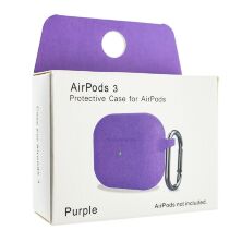 Чохол для Apple AirPods 3 з карабіном NEW з'єднаний PURPLE
