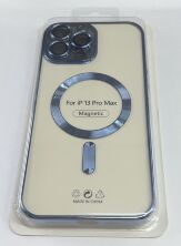 Case Magsafe With Frame for Apple Iphone 13 ProMax Light Blue