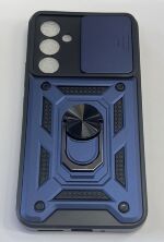 Armor Case With Curtain for Samsung A54 Dark Blue