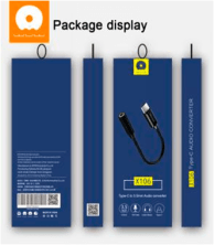 Аудіо перехідник WUW X106 Type-C - jack 3.5 мм (70)