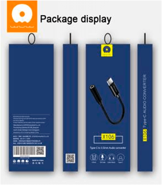 Аудіо перехідник WUW X106 Type-C - jack 3.5 мм (70)