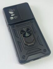 Armor Case With Curtain for Oppo Reno10 5G Dark Blue