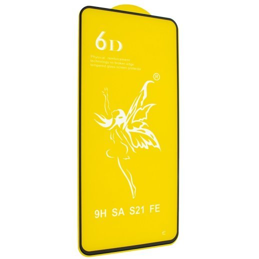 Захисне скло 6D PREMIUM SAMSUNG G990 Galaxy S21 FE 2022 ЧОРНИЙ
