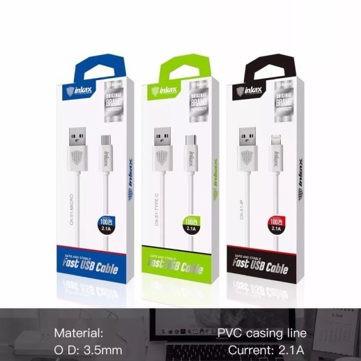 Кабель USB INKAX CK-51 2.1A USB - micro USB 1 метр