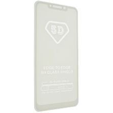 Скло 5D FULL GLUE TRIPLEX XIAOMI POCOPHONE F1 тех. пак. БЕЛЫЙ