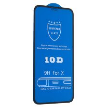 Захисне скло 10D для APPLE IPHONE X / XS / 11 PRO BLACK