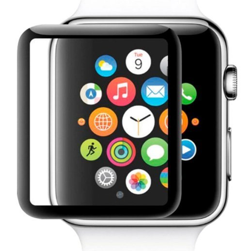 Захисне скло FULL GLUE APPLE WATCH 40MM Series 4 ЧОРНИЙ