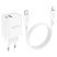 Мережевий зарядний пристрій BOROFONE BA69A Resource PD20W+QC3.0 + кабель TYPE-C - LIGHTNING