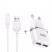 Мережевий зарядний пристрій HOCO C12 Smart 2*USB 2.4A + кабель USB - MicroUSB, білий