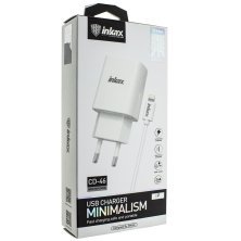 Мережевий зарядний пристрій INKAX CD-46 2.4A + USB кабель LIGHTNING
