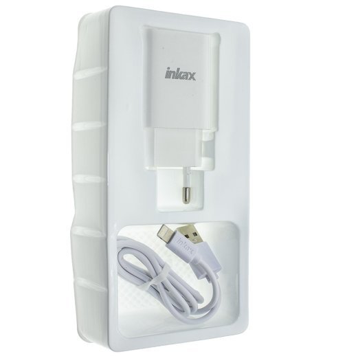 Мережевий зарядний пристрій INKAX CD-46 2.4A + USB кабель LIGHTNING