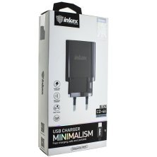 Мережевий зарядний пристрій INKAX CD-46 2.4A + USB кабель LIGHTNING