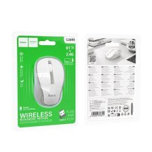 Мишка бездротова HOCO GM41 Exciting dual-mode business wireless mouse, білий