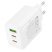 Мережевий зарядний пристрій BOROFONE BN32 2*Type-C PD 65W + USB QC3.0, білий
