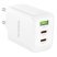 Мережевий зарядний пристрій BOROFONE BN32 2*Type-C PD 65W + USB QC3.0, білий