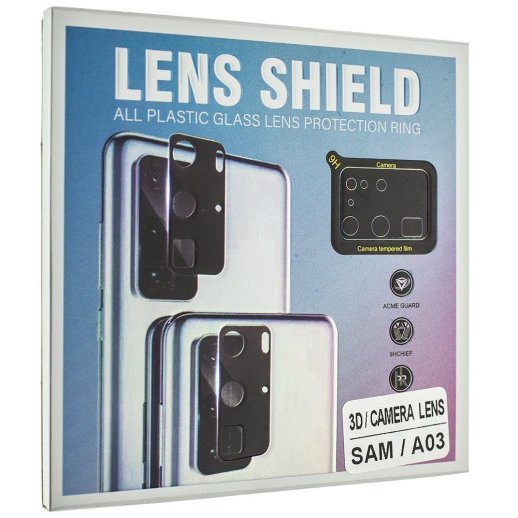 Захисне скло для камери 3D LENS SHIELD SAMSUNG A03 чорний