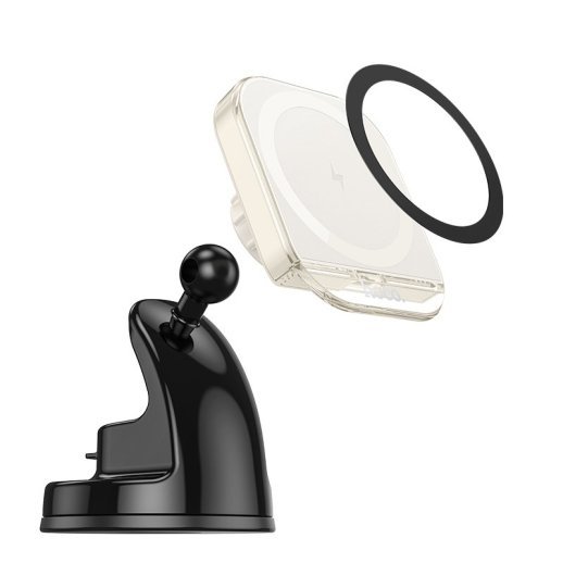 Автомобільний тримач HOCO HW18 бездротова зарядка білий