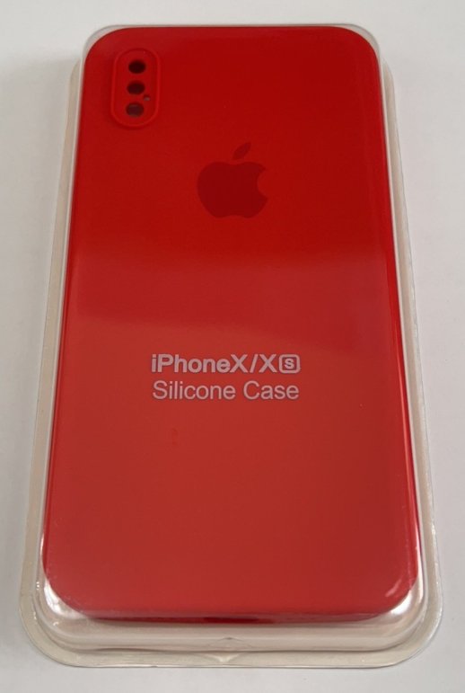 Чохол Silicone Case Copy Apple iPhone X / Xs Square Red 12