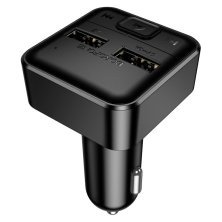 FM Модулятор BOROFONE BC63 з підтримкою швидкого заряджання Bluetooth / гучномовець