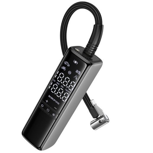 Автомобільний насос-компресор BOROFONE FC1, ЧОРНИЙ