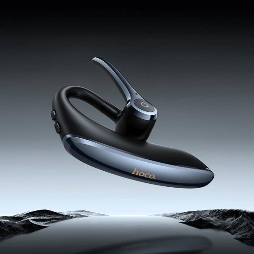Бездротова Bluetooth-моно-гарнітура HOCO E90 Liya ENC noise reduction BT headset, ЧОРНИЙ