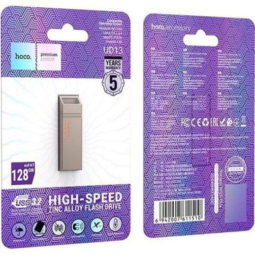 USB флеш 128Gb HOCO UD13 USB 3.2 GREY