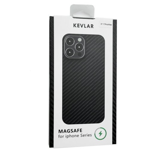 Чохол Kevlar Carbon with MagSafe для Apple iPhone 17 Pro Max Black