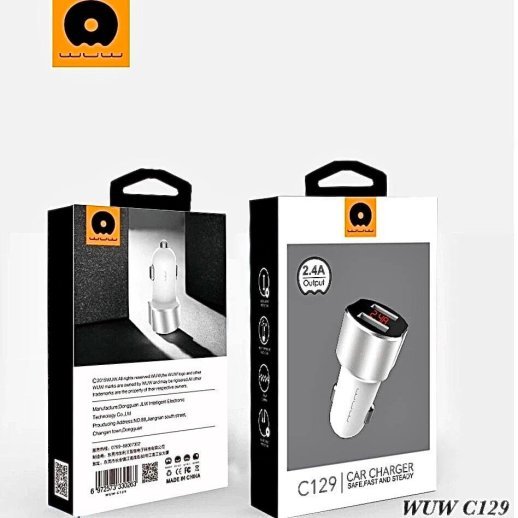 Автомобільний зарядний пристрій WUW C129 2 USB 2.4A LCD ЕКРАН СТАЛЬНИЙ (35)