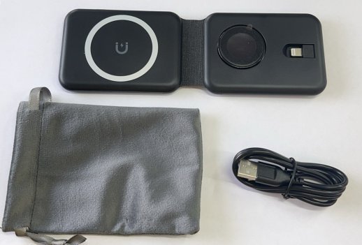 Бездротовий зарядний пристрій Magsafe C900 3in1 Black