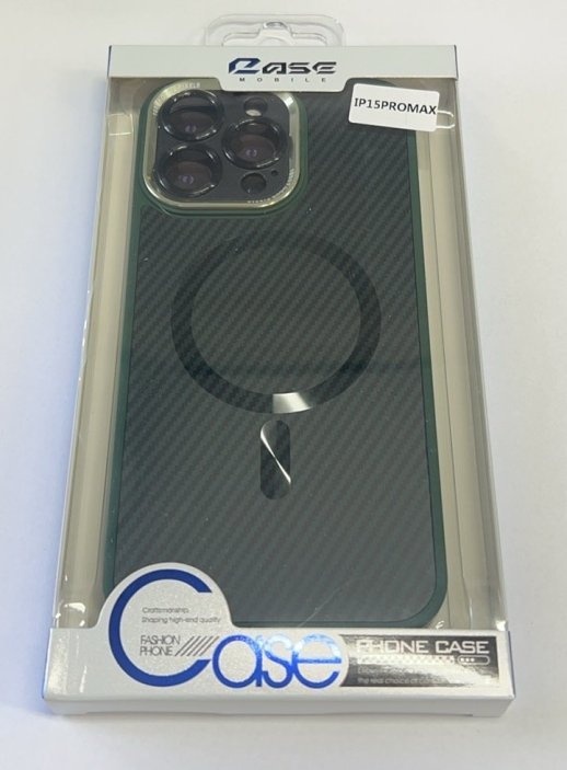 Case Carbone Shield Magsafe  for Apple Iphone 15 ProMax Deep Purple