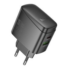 Мережевий зарядний пристрій HOCO CS63A TYPE-C PD 65W + USB QC 3.0, чорний