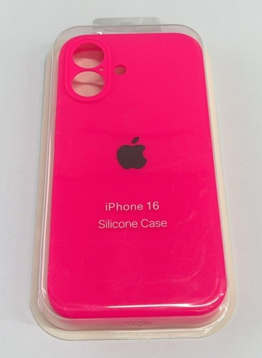 Чехол Silicone Case Copy Apple iPhone 16 Square New Pink 57