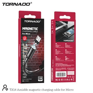 USB Cable TORNADO TX14 Magnetic Micro 2.4A/1m