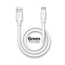 Кабель USB WUW X167 USB - micro 5A 1М БІЛИЙ, Товщина 6ММ (55)
