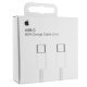 Кабель USB-C для iPhone Type-C to Type-C Model A2795 MQKJ3ZM/A 1 метр 60W ткань в упаковке